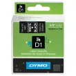 Ruban pour titreuse D1 - 19 mm - Impression blanc sur fond noir - DYMO 