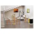 Table haute WOODY ronde 60 cm - Blanc 