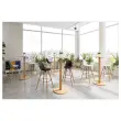 Table haute WOODY ronde 60 cm - Blanc 