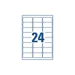 100 Planches d'&eacute;tiquettes laser AVERY 63,5x33,9 mm soit 2400 &eacute;tiq/bo&icirc;te 