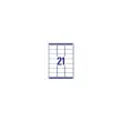 100 Planches d'&eacute;tiquettes laser AVERY 63,5x38,1 mm soit 2400 &eacute;tiq/bo&icirc;te 