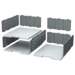 6 Modules pour monter 12 cases sur 2, 3 ou 4 colonnes. 
