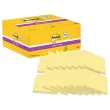 16 notes repositonnables Super Sticky 76x127 mm jaune- 2 offerts 
