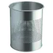 Corbeille &agrave; papier m&eacute;tal ajour&eacute;e 15 litre argent 