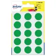 Pastilles gommettes - &Oslash; 19 mm - vert - AVERY 