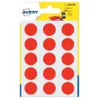 Pastilles gommettes - Ø 19 mm - rouge - AVERY
