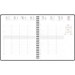Agenda semainier Forever - 18,5x22,5 cm - Bleu - Décembre à décembre - EXACOMPTA