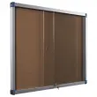 Vitrine d'intérieur coulissante 15 x A4 fond liège
