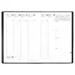 Agenda semainier Club - 16x24cm - Noir - Janvier à décembre - QUO VADIS