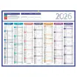 Calendrier 2027 banque Couleurs 14 mois - 42x32 cm - Janvier à décembre