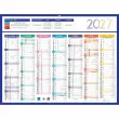 Calendrier 2027 banque Couleurs 14 mois - 42x32 cm - Janvier à décembre