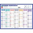 Calendrier 2027 banque Couleurs 14 mois - 42x32 cm - Janvier à décembre