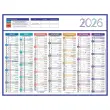 Calendrier 2027 banque Couleurs 14 mois - 27x21cm - Janvier à décembre