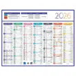 Calendrier 2027 banque Couleurs 14 mois - 27x21cm - Janvier à décembre