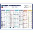 Calendrier 2027 banque Couleurs 14 mois - 27x21cm - Janvier à décembre