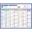 Calendrier 2027 banque Couleurs 14 mois - 27x21cm - Janvier à décembre