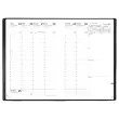Agenda semainier Planing Ministre - 16x24cm - Noir - Janvier à décembre - QUO VADIS