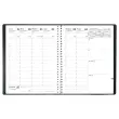 Agenda spirale - 21 x 27 cm - Noir - QUO VADIS
