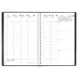 Agenda semainier spirale Ministre - 16x24 cm - Noir - QUO VADIS