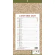 Calendrier mensuel à effeuiller Natura - 19x36 cm - Janvier à décembre - BOUCHUT GRANDREMY