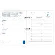 Support et recharge bloc éphéméride QuoVadis Planing - 24x17cm