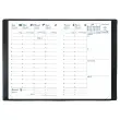 Agenda semainier - Planning Universitaire - 10x15 cm - Noir - Aout à Août - QUO VADIS