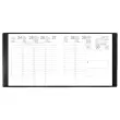 Agenda semainier Classique - 9x12,5 cm- Noir - Janvier à décembre
