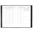 Agenda semainier Classique - 10x15 cm - Noir - Janvier à décembre