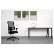 Si&egrave;ge de bureau synchrone Taktik en r&eacute;sille - Noir - Mont&eacute; 