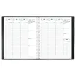 Agenda semainier Eurequart - 24x30 cm - Noir - Janvier à décembre - QUO VADIS