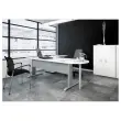 Bureau Buenos Aires - 120 x 80 cm - Plateau h&ecirc;tre et pieds blancs - FIDUCIAL OFFICE SOLUTIONS 