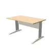 Bureau Buenos Aires - 140 x 80 - H&ecirc;tre et pieds aluminium 