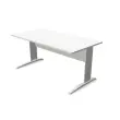 Bureau BUENOS AIRES - Plateau blanc et pieds alu - 160x80 cm - FIDUCIAL OFFICE SOLUTIONS