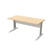Bureau Buenos Aires - 160 x 80 cm - Hêtre et pieds aluminium - FIDUCIAL OFFICE SOLUTIONS