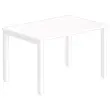 Bureau BRUXELLES 120 x 80 blanc - pieds blancs