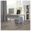 Bureau BRUXELLES 120 x 80 blanc - pieds blancs