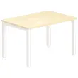Bureau BRUXELLES 120 x 80 hêtre - pieds blancs