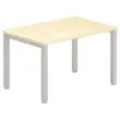 Bureau BRUXELLES 120 x 80 hêtre - pieds aluminium