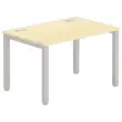 Bureau BRUXELLES 120 x 80 hêtre - pieds aluminium