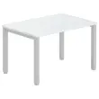 Bureau BRUXELLES 120 x 80 gris - pieds aluminium 