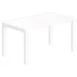 Bureau BRUXELLES 140 x 80 blanc - pieds blancs