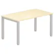 Bureau BRUXELLES 140 x 80 hêtre - pieds aluminium