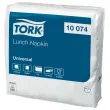 100 Serviettes en papier blanches 1 pli Lunch - 29 x 29 cm - Tork