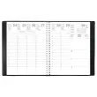 Agenda semainier Classique - 21x27cm - Reliure spirale - Noir - Janvier &agrave; d&eacute;cembre 