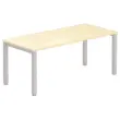 Bureau BRUXELLES 180 x 80 hêtre - pieds aluminium