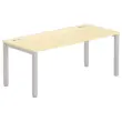 Bureau BRUXELLES 180 x 80 hêtre - pieds aluminium
