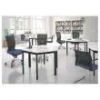 Table réunion ronde diam. 116cm blanc/blanc