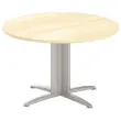 Table réunion ronde diam. 116cm hêtre/aluminium