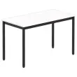 Table modulaire rectangulaire 120 x 60blanc / noir 