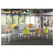 Table modulaire rectangulaire 120 x 60blanc / noir 